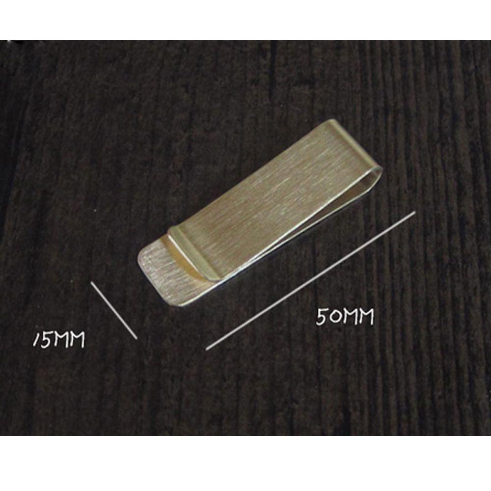 Banknote Holder Money Metal Holder Gold Color Money Clip Credit Card ID Clips Cash Clamp Wallet