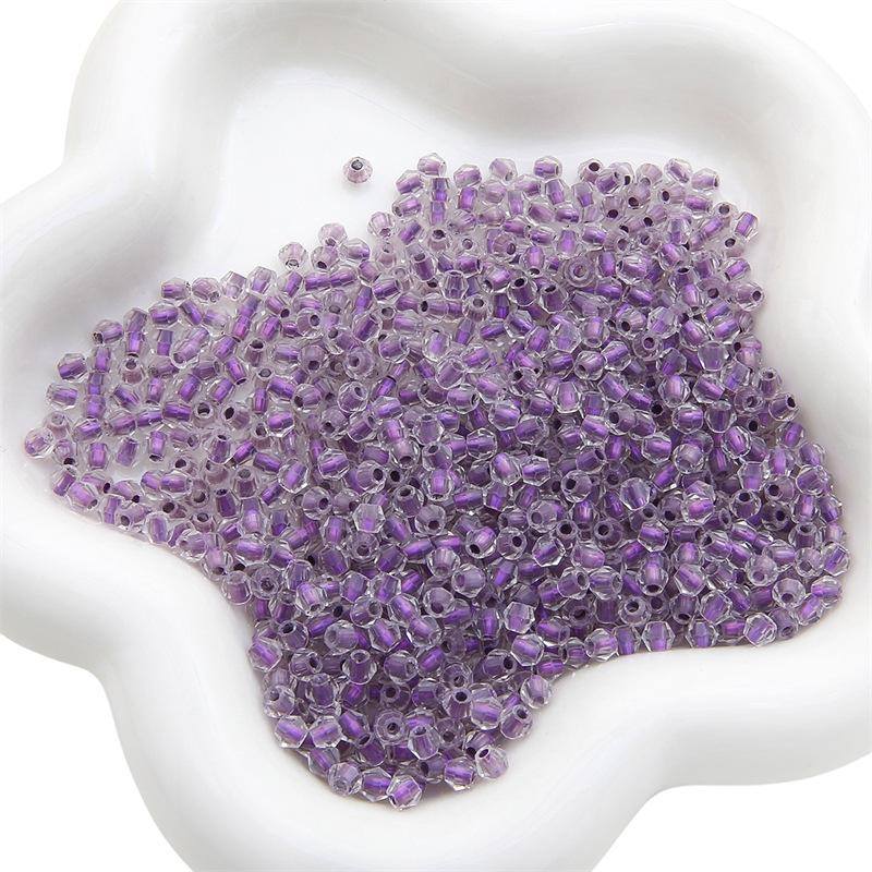 

4 мм Граненые Окрашенные Сердечник Ромбовидные Стеклянные Бисер для DIY Браслетов Изготовления Ювелирных Изделий 4mm Diameter 1.2mm Hole, 8g/pack, 100 pieces