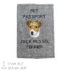 Jack Russell Terrier - Dog passport case, document case, gift for the traveller from the Art-Dog brand