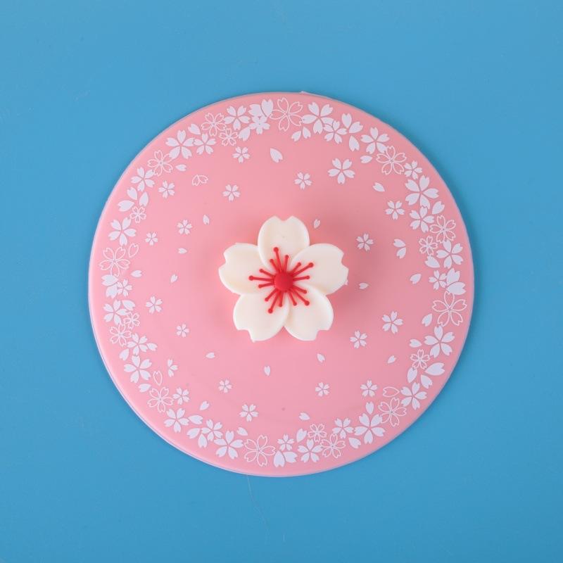 

Кружка Силіконова Кришка для Чашки Універсальна Кришка для Сніданкової Чашки Харчовий Силікон Милий Мультяшний Дизайн 110mm червоний