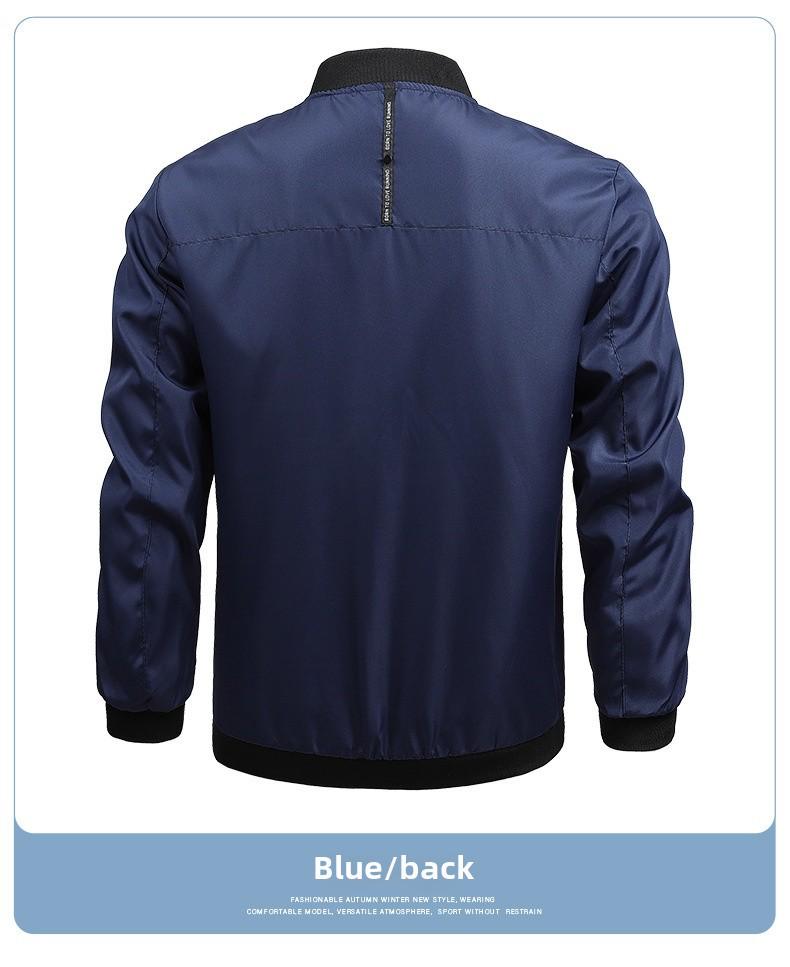 Egyszínű férfi hétköznapi dzsekik tavaszra és őszre