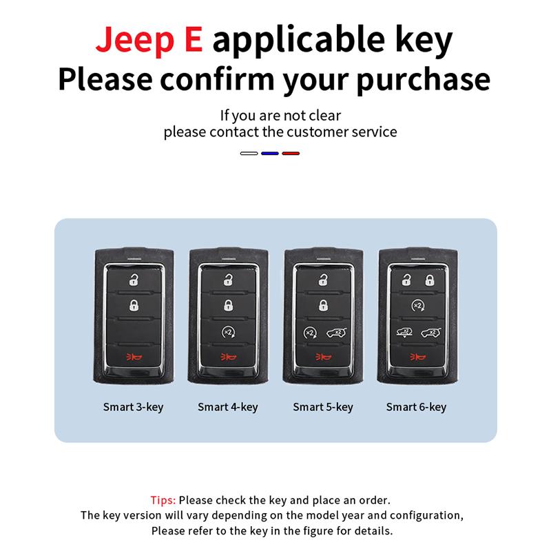 New Car Key Case Cover Shell Fob for Jeep Wagoneer 2025- 2025 for Grand Cherokee L 2020 2025 2025 Key Chains Car Accessories