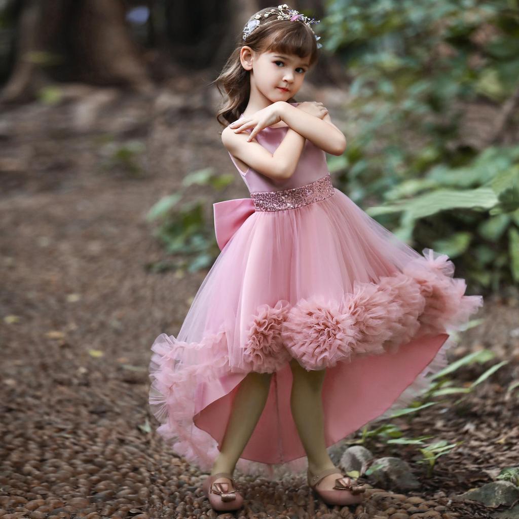 Rochie de Paște pentru fetiță Petrecere de aniversare Rochie de concurs de prințesă pentru fată de flori Boho umflată de vis
