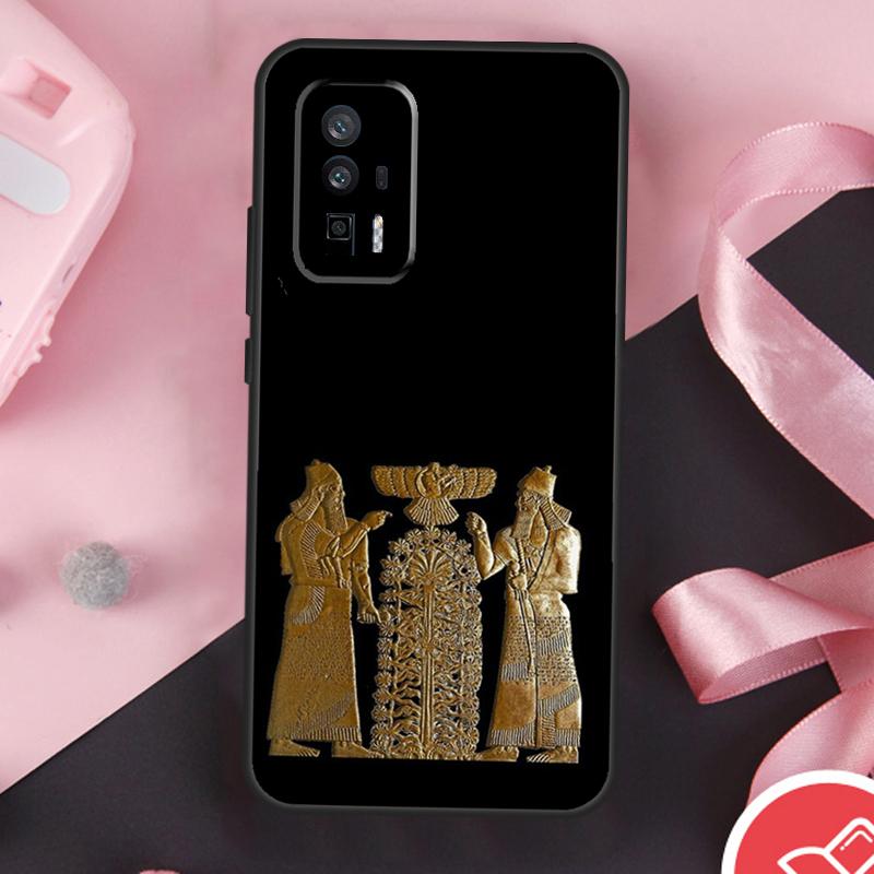 Lamassu Assyrian Mesopotamian Case For Xiaomi 14 Ultra Mi 15 Pro 13 11T 12T 13T 14T POCO X7 Pro X3 X5 X6 F5 F6 F7 Cover
