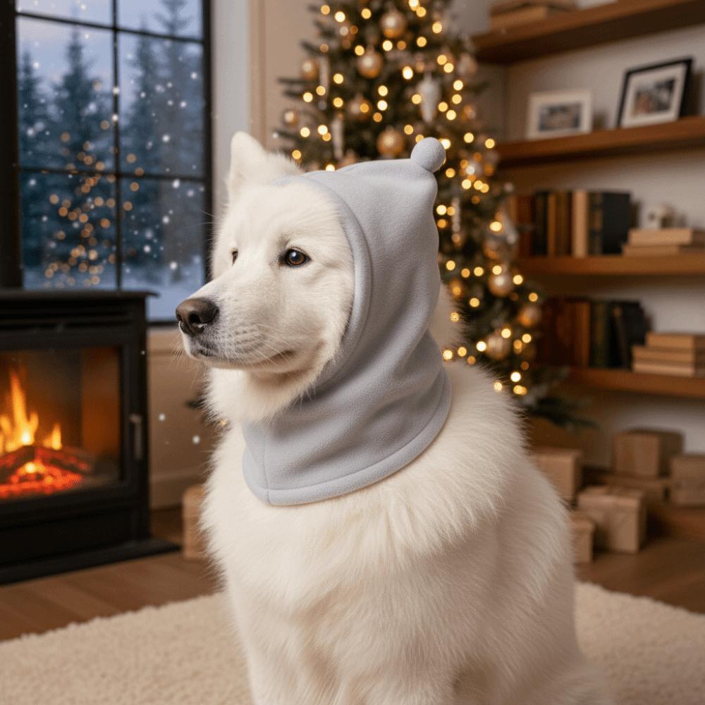 Fleece Pet Transformation Hat Solid Color Drawstring Adjustment Dog Soothing Hat Warm Comfortable Casual Pet Headgea