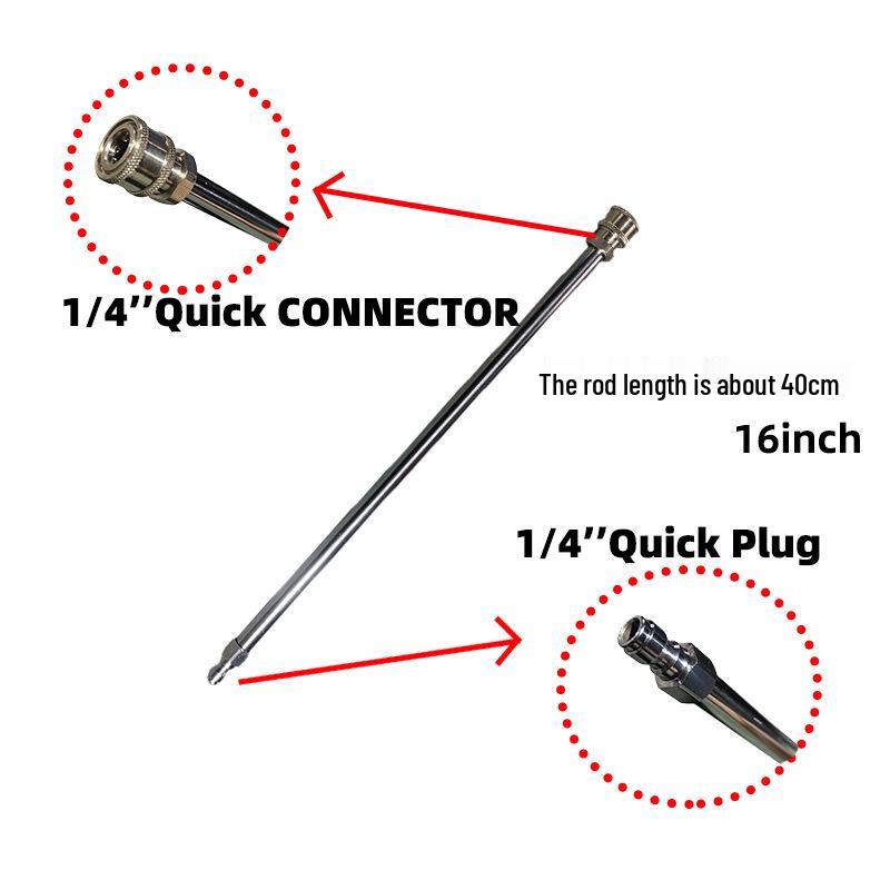 Dual-Use High-Pressure Water Broom for Cars, Gardens, and Roads