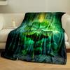 Lucky Clover Green Glow for All Seasons Blanket Lunch Break Throw Gift