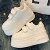 Thick-soled Heightening Dad Shoes Autumn Velcro Small Casual Velvet Cotton Shoes