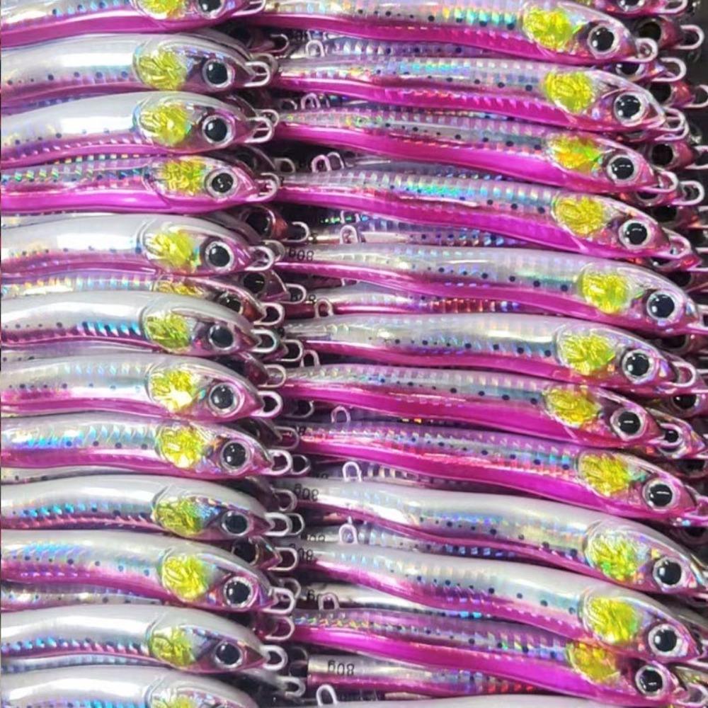 Treble Hook Glow Jig Speed Falling Hard Bait Fast Sinking Jigging Bait Pesca Fishing