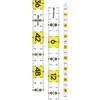 51in Fishing Tape Measure Adhesive Ruler Portable Fish Measurement Tool for Anglers Waterproof Soft Fish Measuring Tape