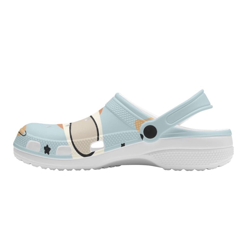 Cute Printed EVA Clogs Adult Unisex Lightweight Breathable Slip On Casual Shoes Soft Sole Summer Sandals Daily Comfort Wear