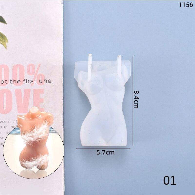 1 buc. Matriță de Ceară Siliconică 3D Corp Uman DIY Instrument pentru Fabricarea Manuală a Lumânărilor Matriță Epoxy Cristal Artă Simulare Decorare Corp Uman