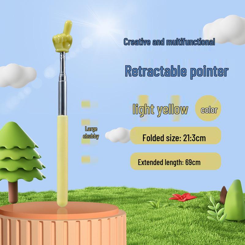 68cm Zatahovací ukazovátko pro děti a učitele: Učitelská hůlka do třídy a domů.