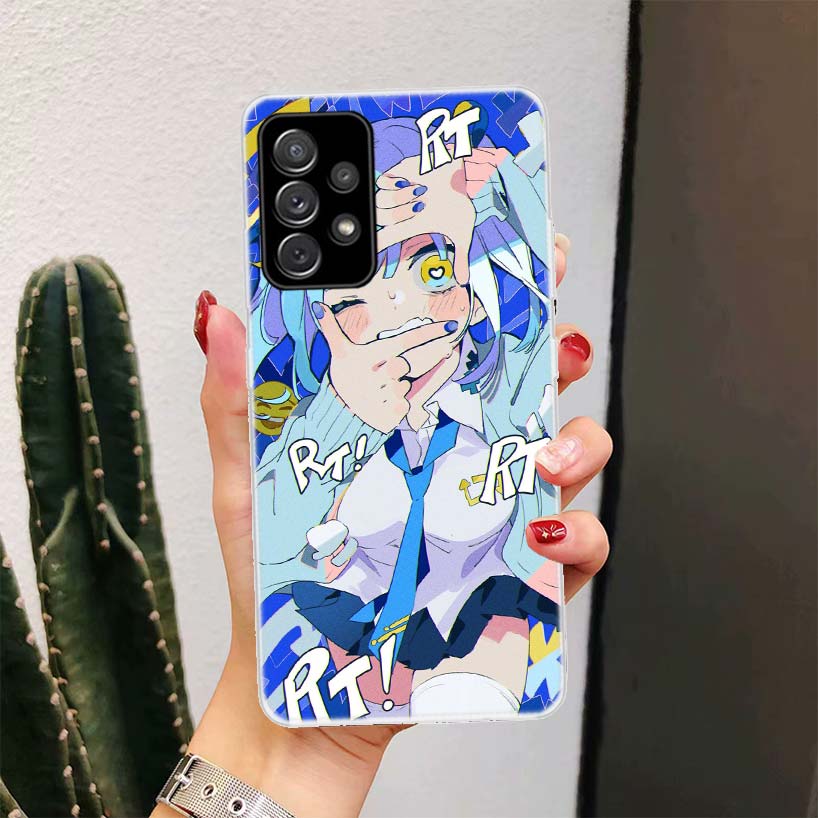 Cute Anime Girl INS For Samsung Galaxy A51 A50 A71 A70 Phone Case A40 A41 A30 A31 A20E A21S A10 A11 A01 5G A6 A8 + A7 A9 Plus