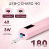 USB Rechargeable Mini Handheld Nail Drying Lamp LCD Display Home Use Nail Polish Quick-Dry Lamp