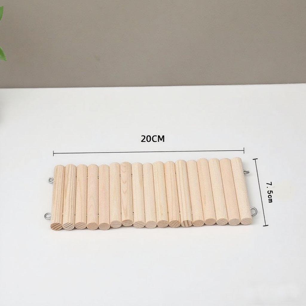 Solid Wood Hamster Arch Climbing Ladder Toy and Hideout