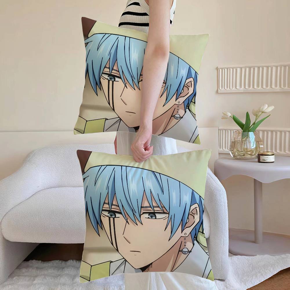 M-Mashle Magic and Muscles Pillow Case Anti-dustmite Pillowcase Invisible Zipper Silky Sofa Cushion Cover