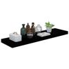 VidaXL Étagère murale flottante Noir brillant 90x23,5x3,8 cm MDF