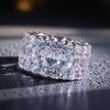 Elegante Rosa Kristall Weiße Zirkon Radringe Für Damen Vintage Kupferfarbe Verlobungsringe Hochzeits Schmuck Muttertagsgeschenke