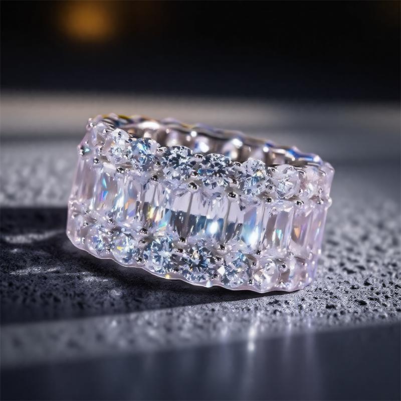 Elegante Rosa Kristall Weiße Zirkon Radringe Für Damen Vintage Kupferfarbe Verlobungsringe Hochzeits Schmuck Muttertagsgeschenke