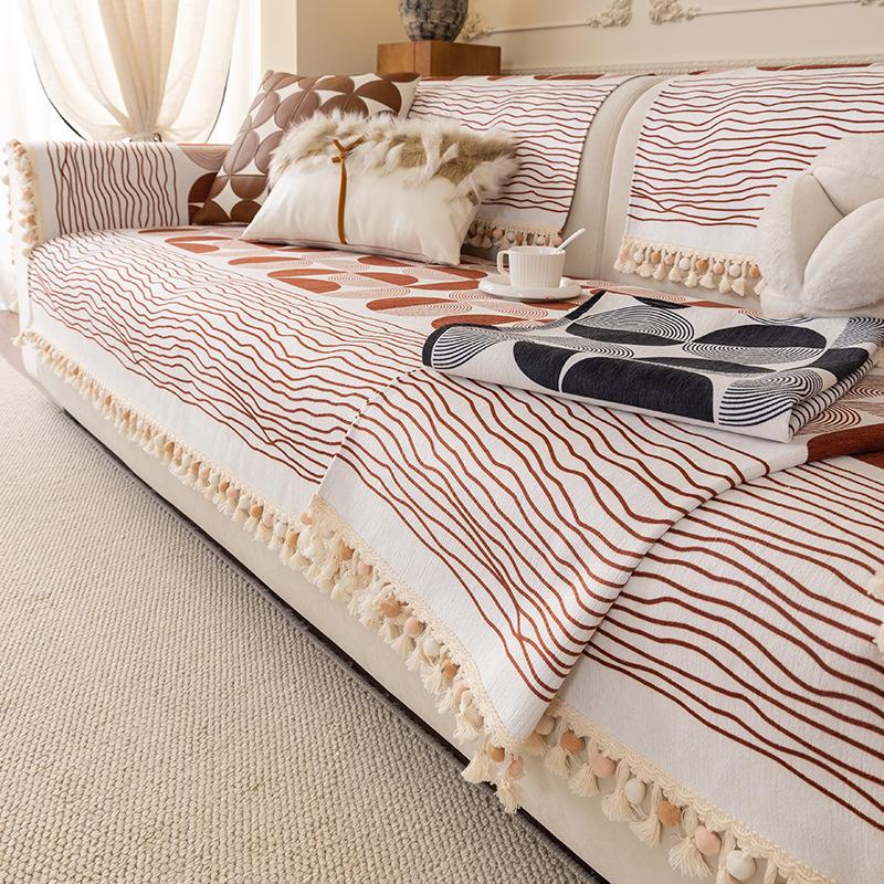 New Sofa Cover Cloth Is Universal In All Seasons, Pastoral Style, Full Cover Sofa Towel, One-Piece Cover Sofa Cushion Cover
