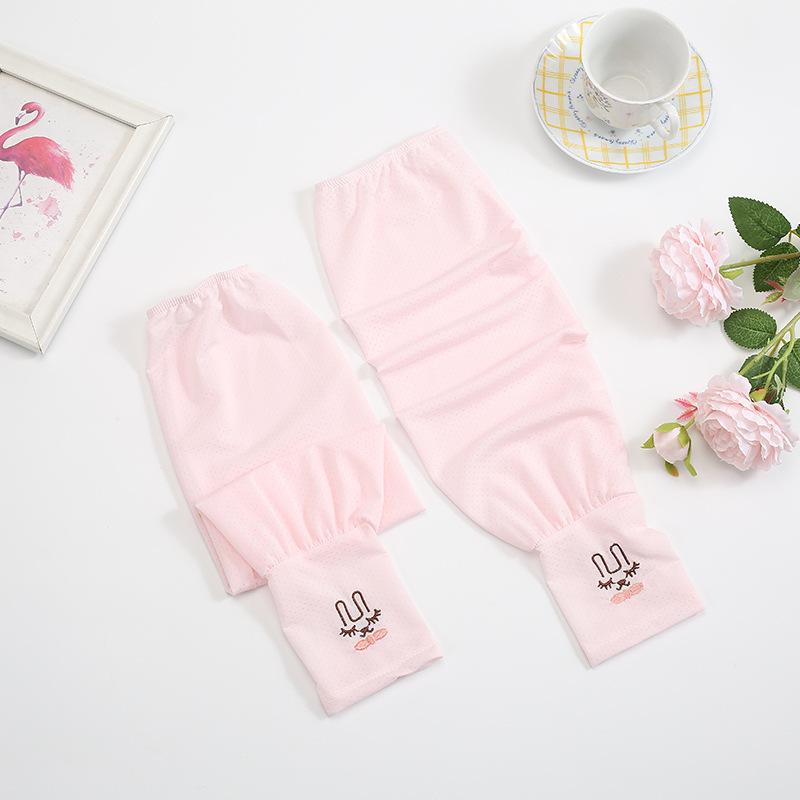 

Women s Cute Bunny UV Protection Arm Sleeves, Plus Size Ice Silk Cooling Sleeves, Lightweight Breathable Loose Fit Sun Arm Covers for Driving, Cycling розовый