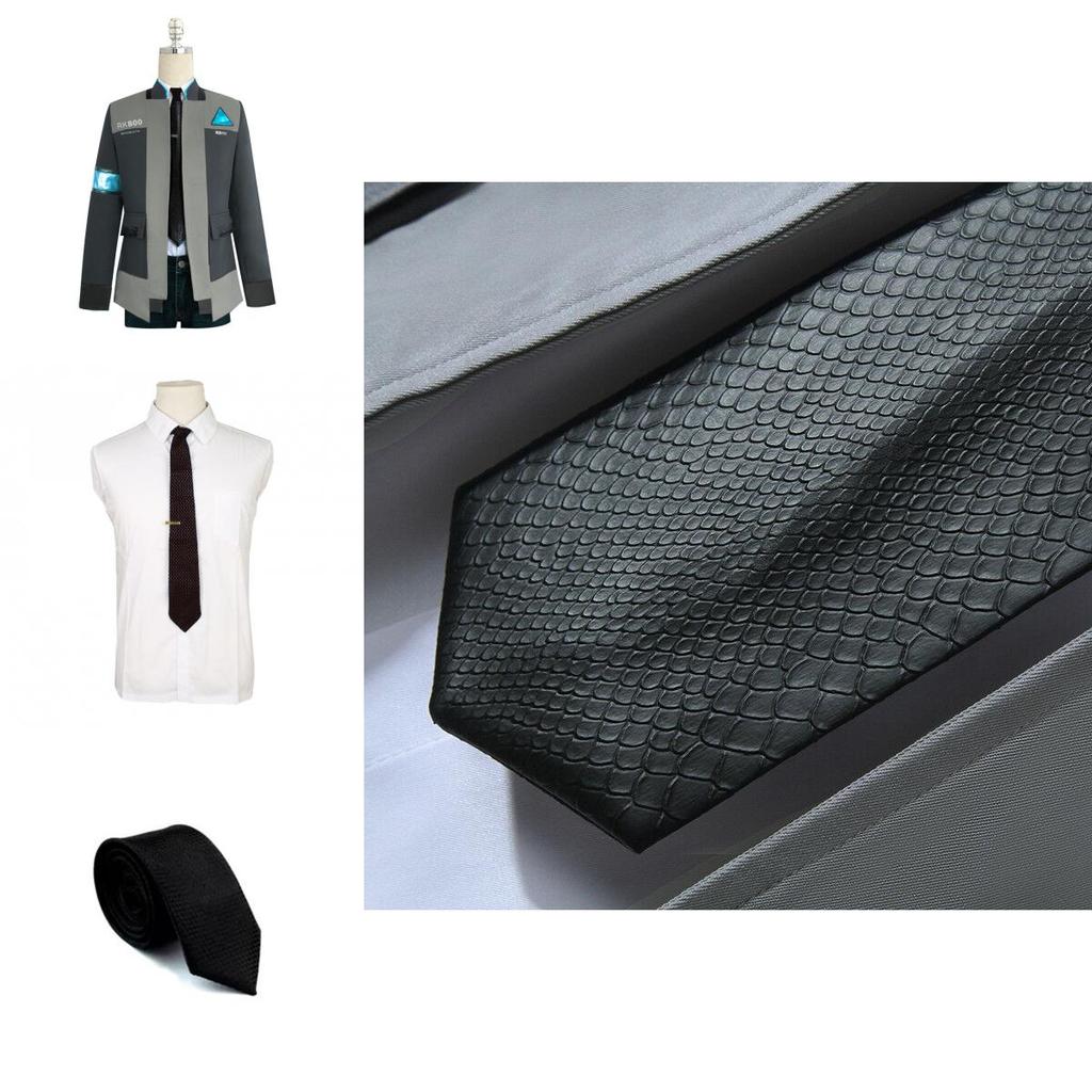 Premium Detroit Become Human Rk800 Connor Cosplay Costume Complete Outfit Jacket Coat For Ultimate Roleplay Experience