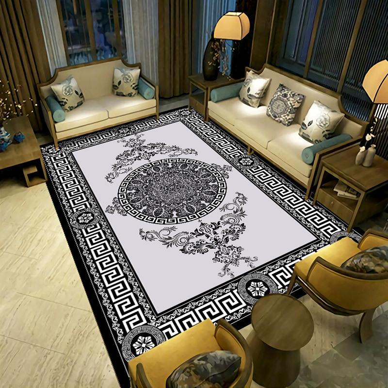 Persian Living Room Carpet  Bedroom Bedside Carpet Retro Ethnic Style Carpet Hotel Home Stay Carpet