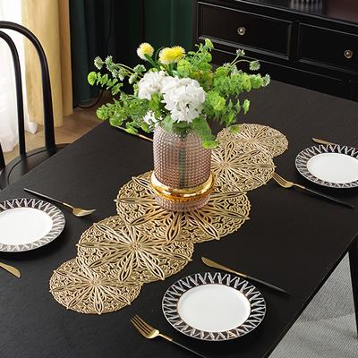 1 pz Tovaglietta in PVC, Runner da Tavolo, Tovaglietta Lunga, Tovaglietta Termoisolante, Tovaglietta Decorativa, Per Runner da Tavolino da Caffè Decorazione Cena