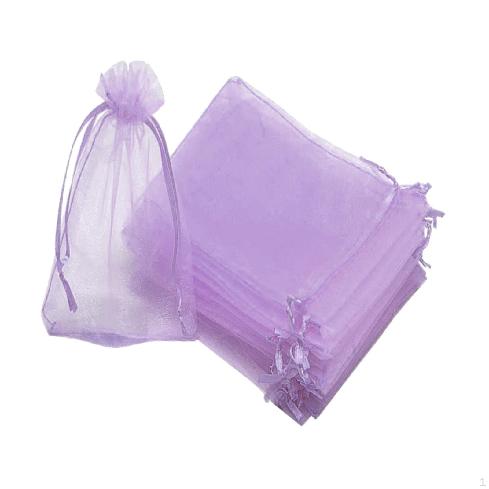 

100 шт. Защитные сумки для фруктов Чехол из органзы Сетка Барьер Подарочный мешок для яблок фиолетовый