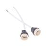 4Pcs Ceramic Gu10 Base Socket Adapter Wire Connector Porcelain Halogen Gu10 Lamp Holder Lampholder For Led Spot Light Bulb