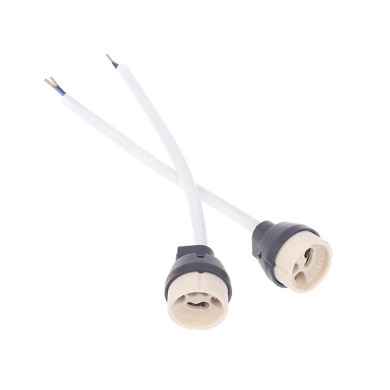4Pcs Ceramic Gu10 Base Socket Adapter Wire Connector Porcelain Halogen Gu10 Lamp Holder Lampholder For Led Spot Light Bulb