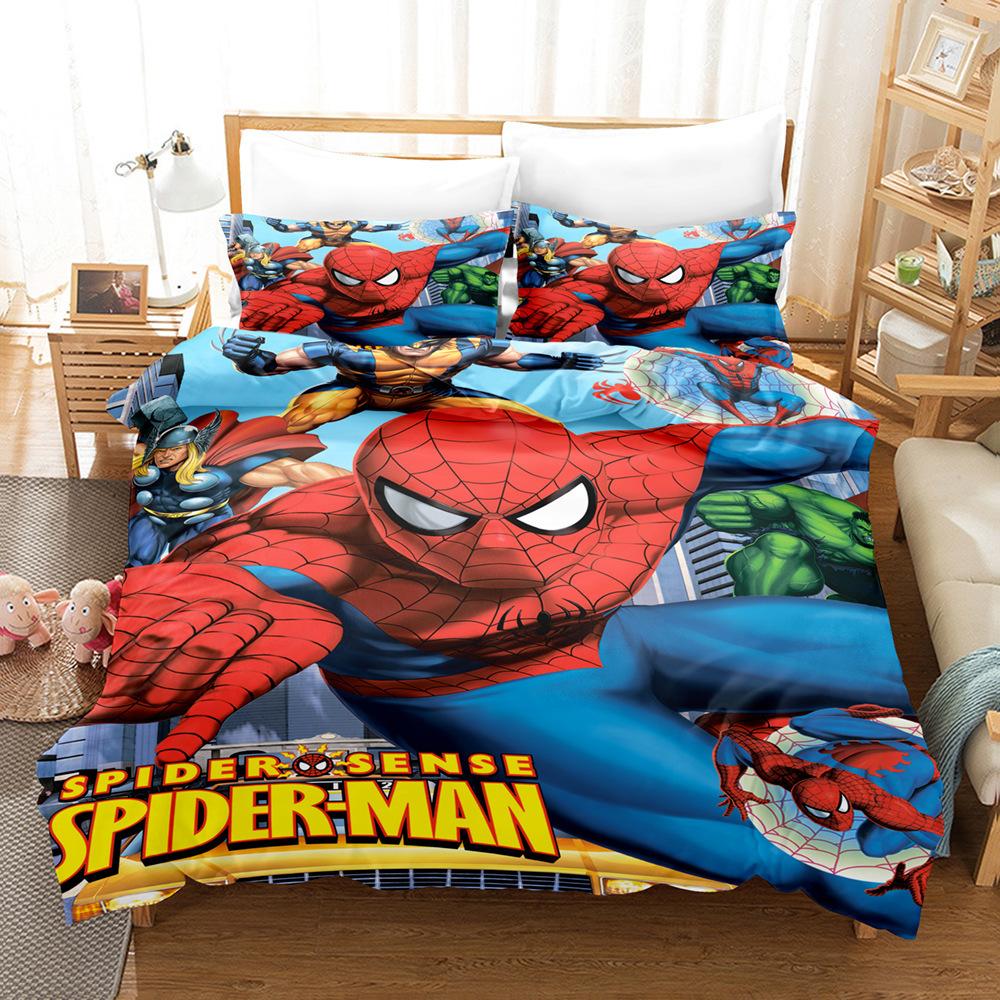 Home Textile Quilt Cover Pillowcase 3D Digital Printing Three-Piece Set