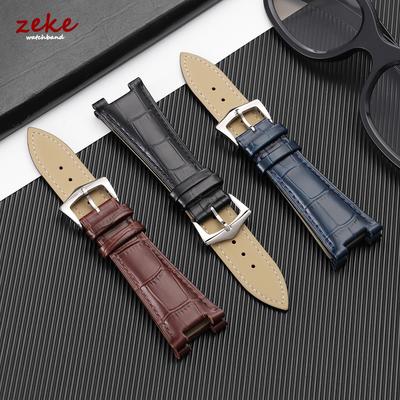 25*13mm Echtleder Uhrenarmband für Patek Philippe Nautilus 5711/5712 Bambusmuster Rindsleder Uhrenband Goldschließe Armband