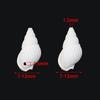 40g White Natural Shell Conch Beautiful Horizontal Straight Hole Conch For DIY Home Handmade Fish Tank Necklace Key Chain Decor