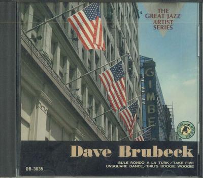 CD DAVE BRUBECK  The Great Jazz Artist Series Dave B OB3035 DAIICHI KIKAKU 1991 Japan Jazz Used
