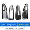 For 2003-2009 Toyota Land Cruiser Prado 120 Modified Glass Control Button Panel Lc120 Door Handle Anti-Scratch FJ120 Accessories