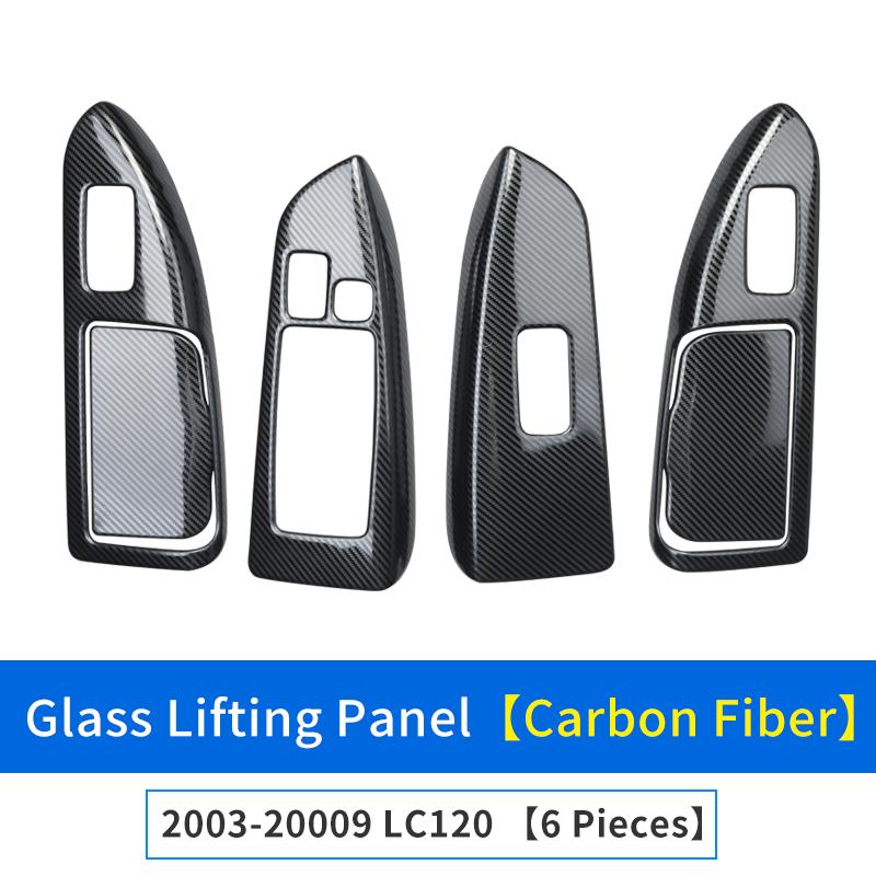 For 2003-2009 Toyota Land Cruiser Prado 120 Modified Glass Control Button Panel Lc120 Door Handle Anti-Scratch FJ120 Accessories
