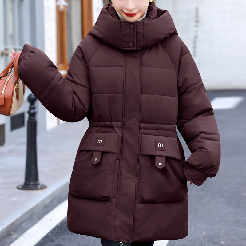 Fashion Winter Coat Female Long Parkas Hooded Loose Thick Warm Women's Jackets