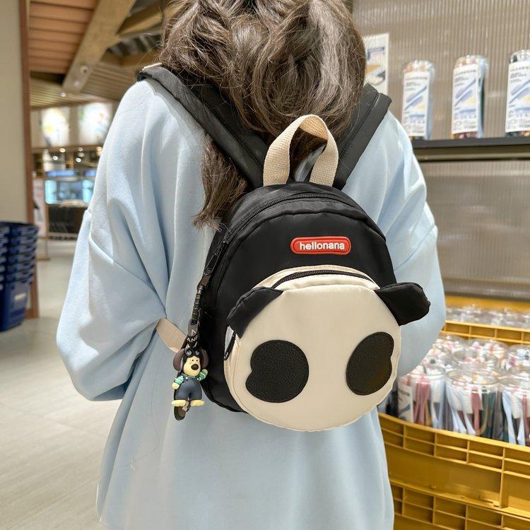 Schoolbag Children's Bag Girl Cartoon Versatile Small Schoolbag Panda Travel Light Girl Backpack Contrasting Color Primary School Backpack
