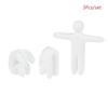 3/8Pcs 3D Printed Human Figurine Ornament Diy Paintable Mini Human Figure Statue Model For Desk Decorative Display Toys