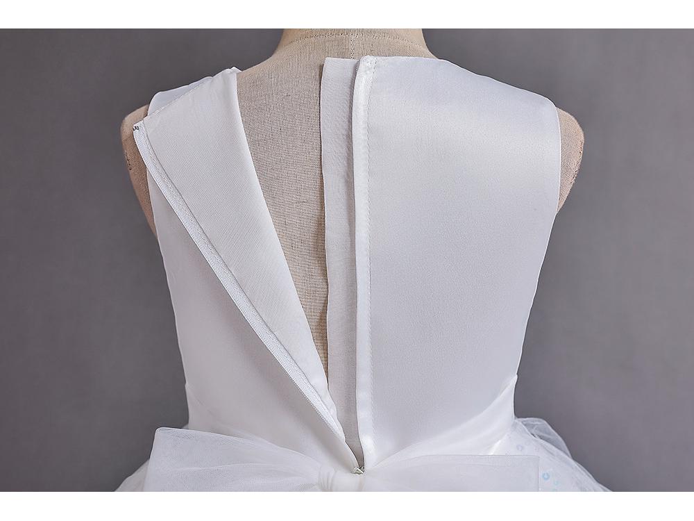 Girls' Princess Floral Tulle Dress for First Birthday, Christmas, or Performance