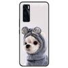 For Vivo V20 SE Case V20SE Silicone Cat Painted Soft Black Cover for VivoV20 V20SE V2022 V2023 Cover TPU Coque Protective Capa