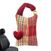 Tissue Box Holder For Car Colorful Heart Pattern Car Paper Organizer Napkin Holder Creative Soft Car Organization Accessories