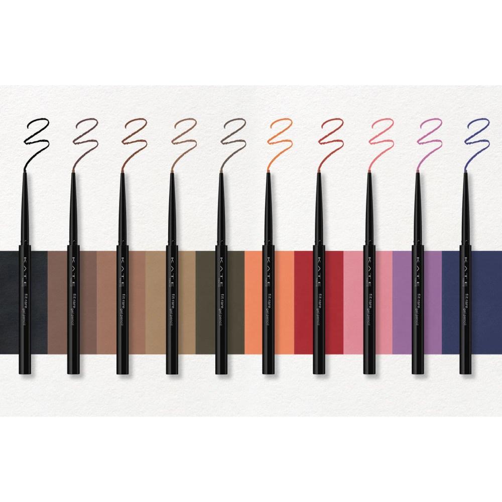 Kate Fit Rare Gel Pencil N Eyeliner 0.08g, RD-1 Cassis Burgundy, 1 Piece