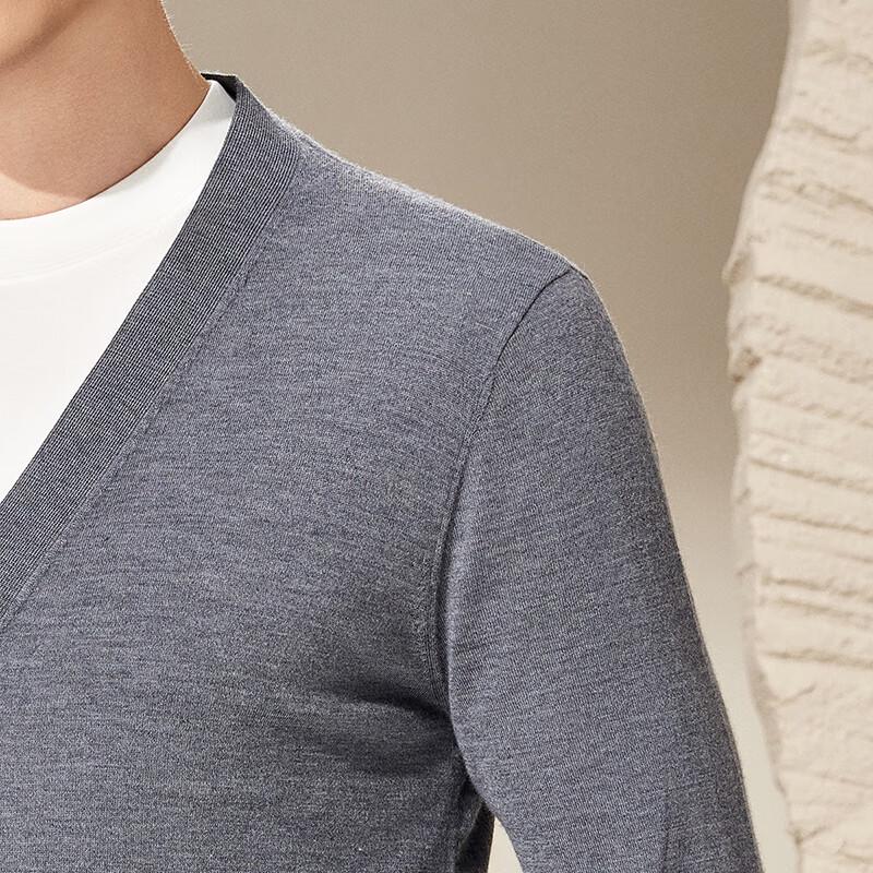 Antonio Men's Light Business V-Neck 100% Cashmere Cardigan
