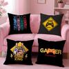 Gamer Forever Funny Best Pillow Case Plush Fabric Soft Double-Sided Printed Sofa Warm Winter Home Gift Cushion Cover