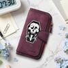 Gothic Skeleton Leather Wallet for Women Portable Multi Slot Card Holder Fashion Long Purse