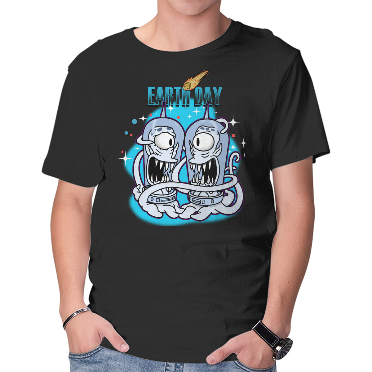 Unisex Crew Neck T-Shirt Earth Day Graphic Short Sleeve Casual Tee XL