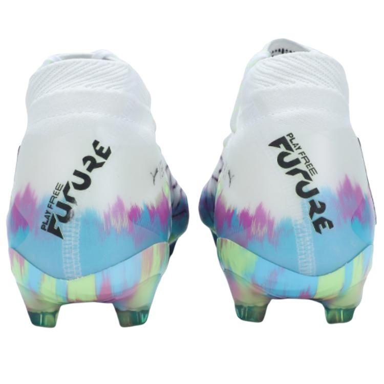 Puma Future 8 Comfortable Fashion FG (Rubber Long Stud) Fabric Wear-Resistant Non-Slip Soccer Shoes Unisex Soccer Shoes White 109013-01
